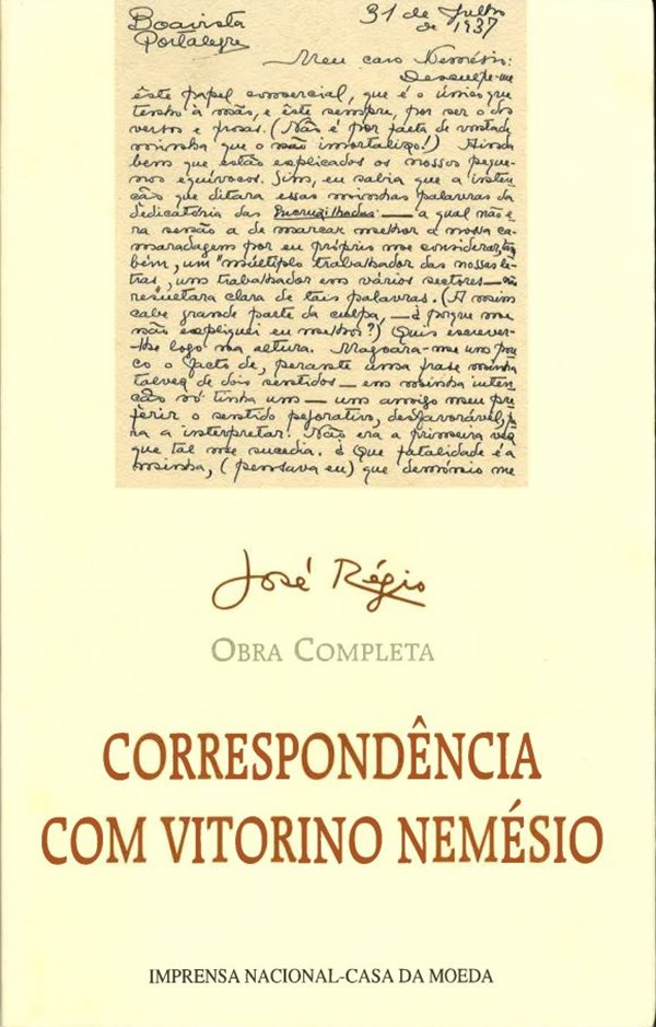 Correspondência com Vitorino Nemésio - Obra Completa de José Régio