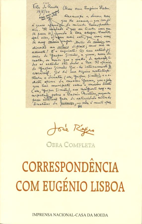 Correspondência com Eugénio Lisboa