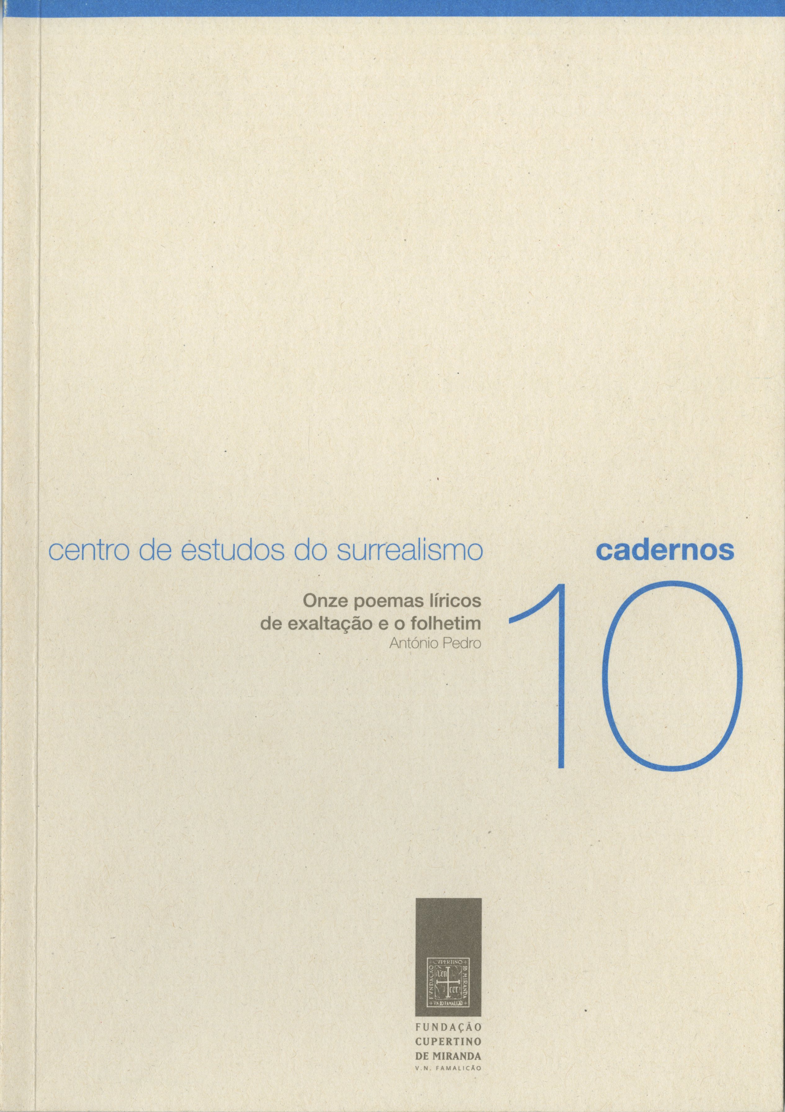 Onze poemas líricos de exaltação e o folhetim 