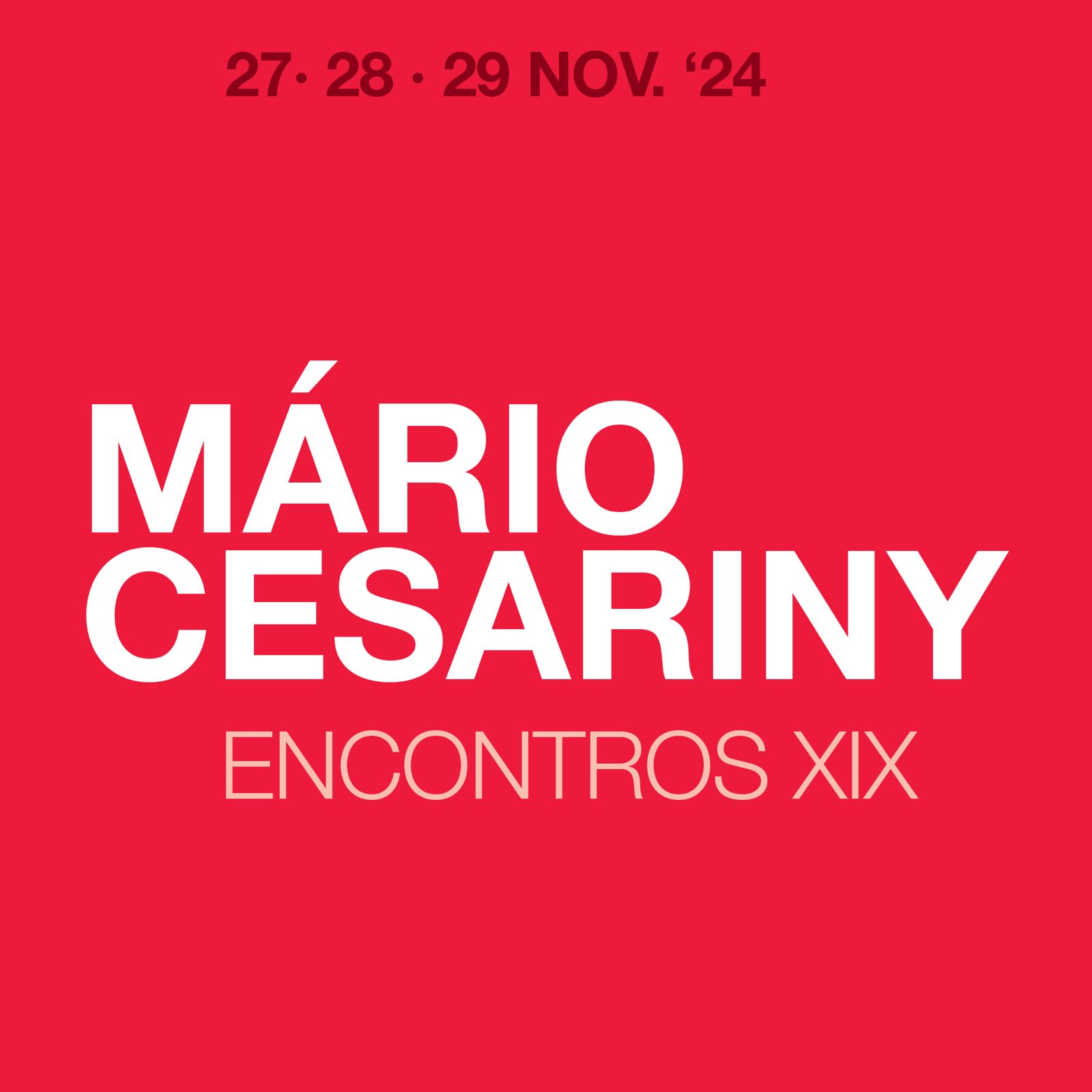 MÁRIO CESARINY - ENCONTROS XIX